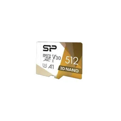 Silicon Power MicroSDXC 512GB Clase 10 V30 A1 - Tarjeta de Memoria