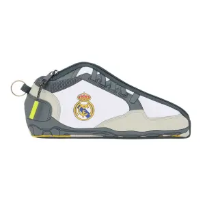 Safta Estuche Portatodo Real Madrid 0.5L Bota Blanco y Negro 24x10x2cm