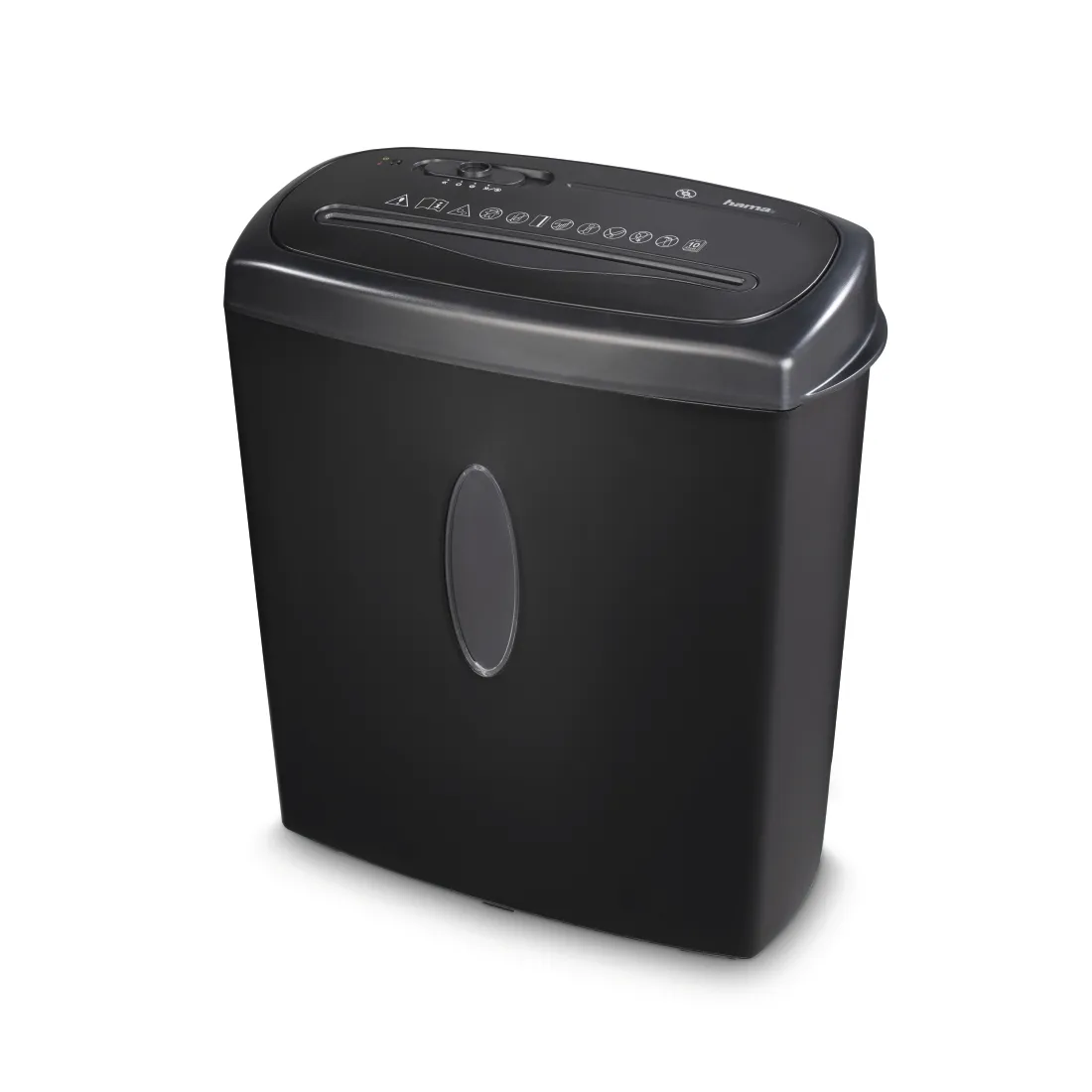 Hama Destructora de Papel Manual 460W P-4 - Destruye 11 Hojas - Negro