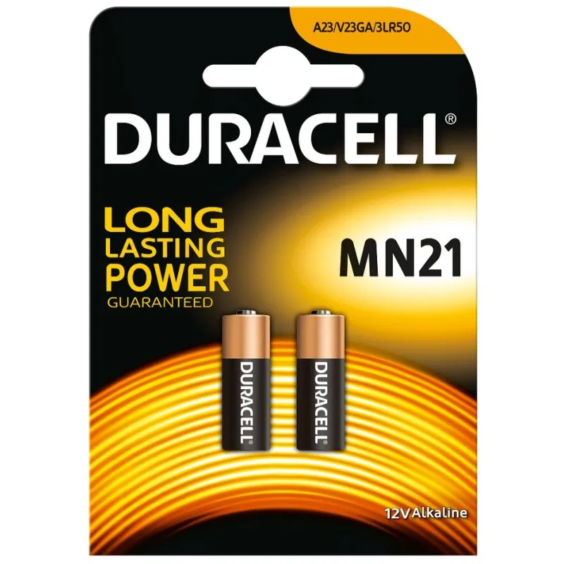 Duracell Pilas Alcalinas MN21 12V Larga Duración Blister 2 Unidades