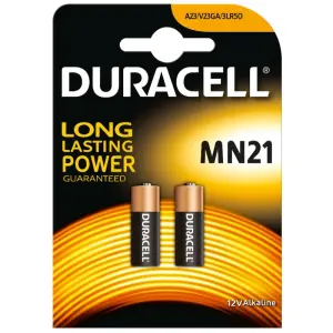Duracell Pilas Alcalinas MN21 12V Larga Duración Blister 2 Unidades