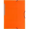 Grafoplás Carpeta Con Gomas ColorGraf Folio 3 Solapas PP Naranja Translúcido