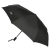 Safta Paraguas Automático 102cm - 8 Paneles - Asa Engomada - Punta PVC - Negro
