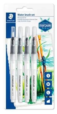Staedtler Pinceles De Agua 949 Con Puntas Diferentes Blister 4Ud