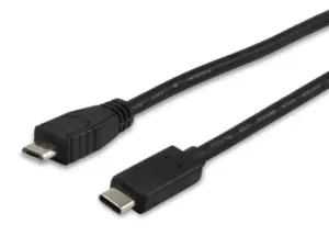EQUIP Cable USB-C a MicroUSB 1M para Carga 3A y Transferencia de Datos 480Mb/s