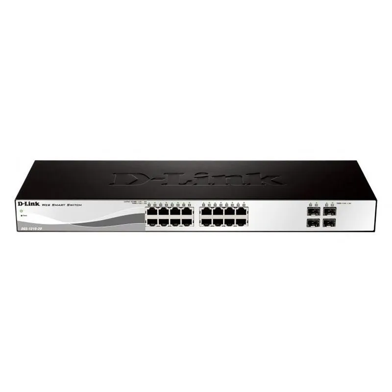 D-Link DGS-1210-20/E16P Switch Semigestionable Gigabit Rack 20 Puertos + 4 Puertos Combo