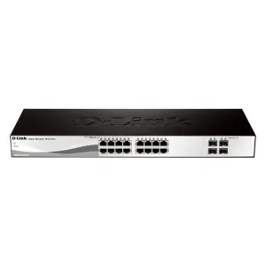 D-Link DGS-1210-20/E16P Switch Semigestionable Gigabit Rack 20 Puertos + 4 Puertos Combo