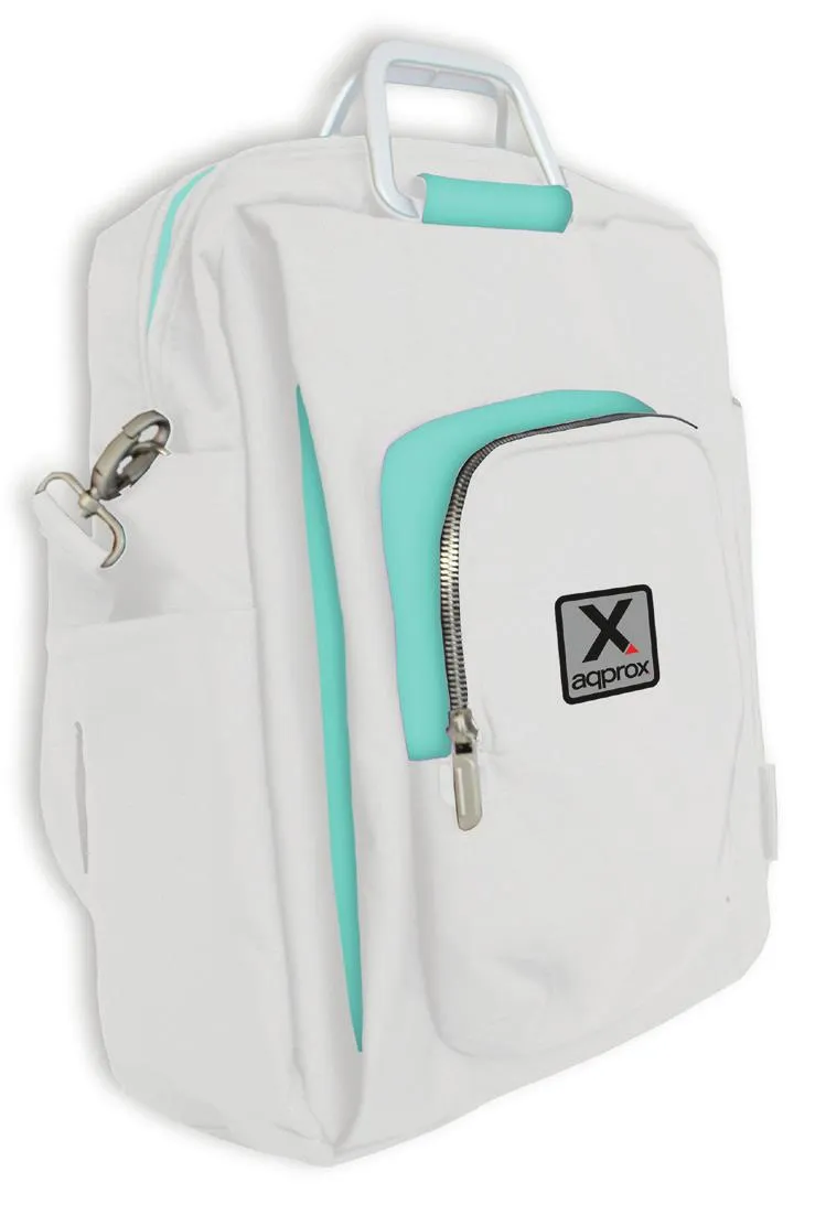 Mochila de Portátil 15.6" APPROX Diseño en Color Blanco/Azul