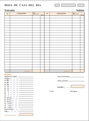 Loan Talonario Arqueo De Caja Folio Sin Copia