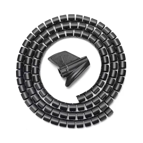 Aisens Organizador De Cable En Espiral 25mm Negro 1,0m