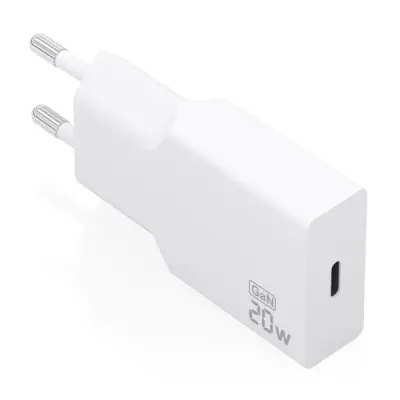 Aisens Cargador de Pared 20W GaN USB-C Power Delivery 3.0 Ultra Delgado Blanco