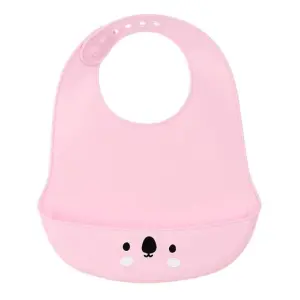 SAFTA BABERO DE SILICONA "KOALA" PINK