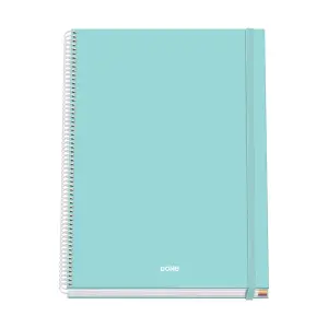 Dohe Cuaderno Espiral A4 100 Hojas Microperforadas Cuadricula 5mm Tapa Dura Verde