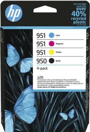 HP Pack de 4 Cartuchos de Tinta Originales 950 + 951