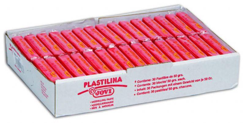 Jovi Plastilina School Pastilla 50Gr Rosa Caja 30 Ud