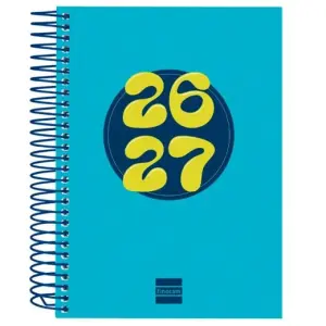 FINOCAM AGENDA COOL PARA ESTUDIANTES ESPIRAL 8º-120X164MM 1DP AZUL CURSO 2026-2027