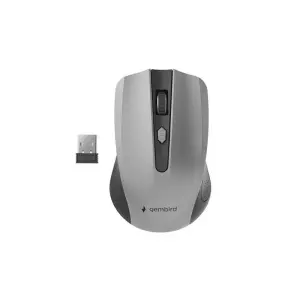 Gembird Ratón Óptico Inalámbrico 1600 DPI Negro y Gris