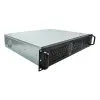 UNYKAch Caja Rack 19" 2U con Rejilla Frontal y Filtro Antipolvo USB 2.0/3.0