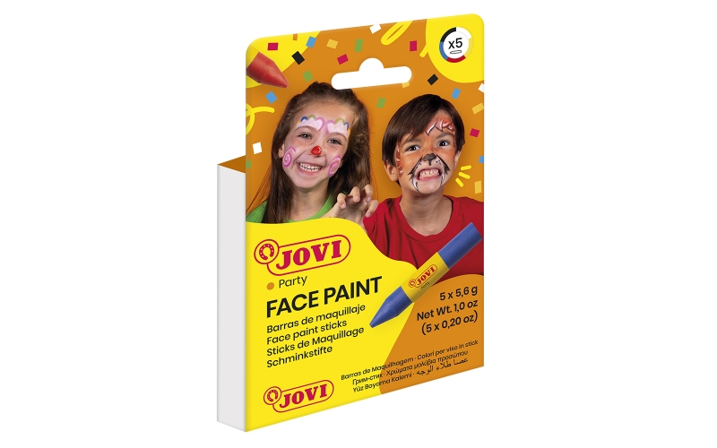 Jovi Estuche De 5 Barras Maquillaje 5,6Gr - Seguro E Inocuo - Facil De Limpiar - Diseñado En Barcelona - Color Surtido