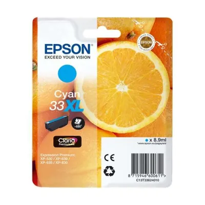 Epson T3362 (33XL) Cartucho de Tinta Original Cyan