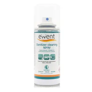 Ewent Spray Desinfectante para Superficies 400ml - Fórmula con Detergente y Antiolores