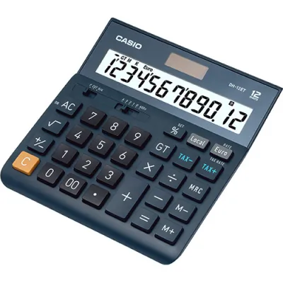 Casio Calculadora de Oficina Sobremesa DH-12ET 12 Dígitos Azul