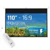 iggual Pantalla Eléctrica 16:9 110" (243x137 cm) para Proyector