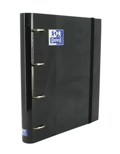 Oxford Carpeta Anillas 4X35mm Classic European Binder con Recambio 100H A4+ T/Extradura Negro