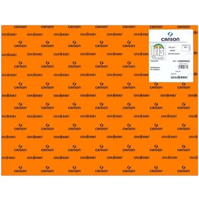 Iris Cartulina Naranja 50X65cm 185gr - Paquete de 25 Unidades