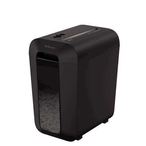 Fellowes LX65 Destructora de Papel Manual Corte en Particulas P-4 - Destruye hasta 10 Hojas - Papelera de 22L - Color Negro