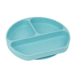 Safta Plato Silicona Con Ventosa Bear Azul