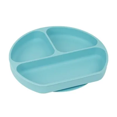 Safta Plato Silicona Con Ventosa Bear Azul
