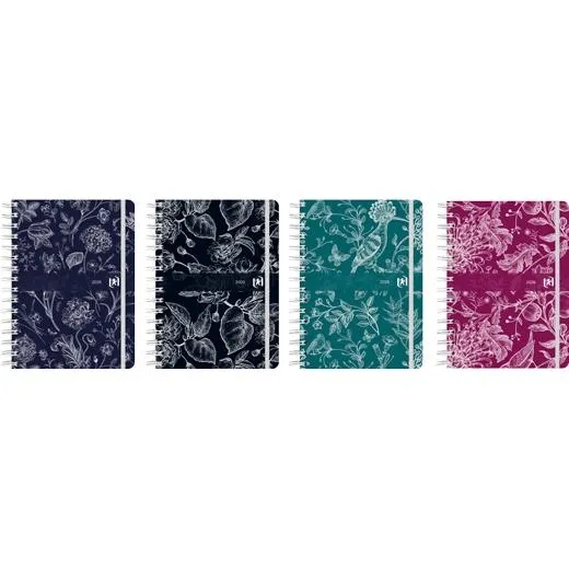 Oxford Agenda Anual Romance Espiral A5 320H Dp C/Surtidos 2026