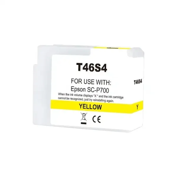 Epson T46S4 Amarillo Cartucho De Tinta Pigmentada Generico - Reemplaza C13T46S400