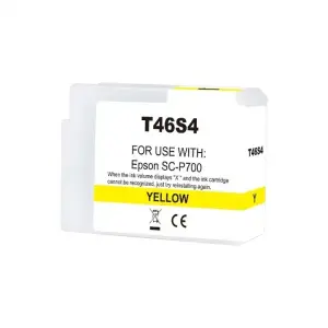Epson T46S4 Amarillo Cartucho de Tinta Pigmentada Compatible C13T46S400