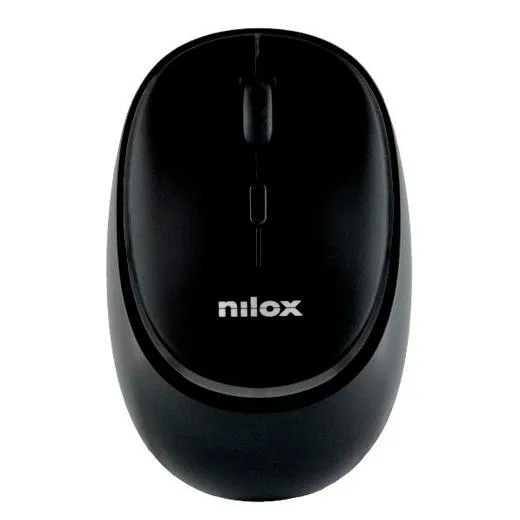 Nilox Ratón Inalámbrico Recargable 1600 PPP 4 Botones Negro
