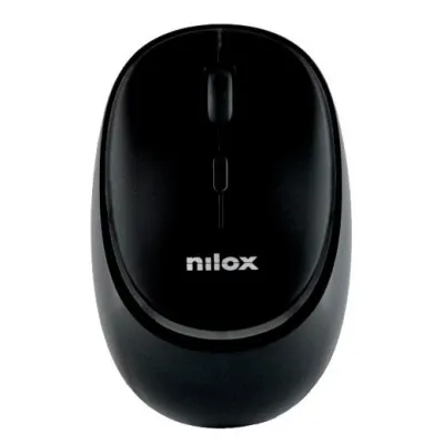 Nilox Ratón Inalámbrico Recargable 1600 PPP 4 Botones Negro