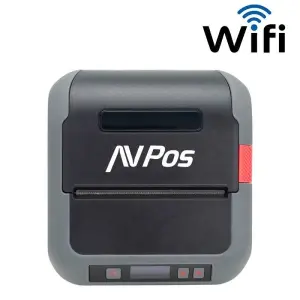 AVPos Impresora Térmica Portátil de Etiquetas 203 DPI, 70 mm/s, USB y WiFi, Negro