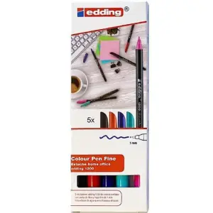 Edding Rotulador 1200 Home Office Punta Fina Estuche 5 Unidades
