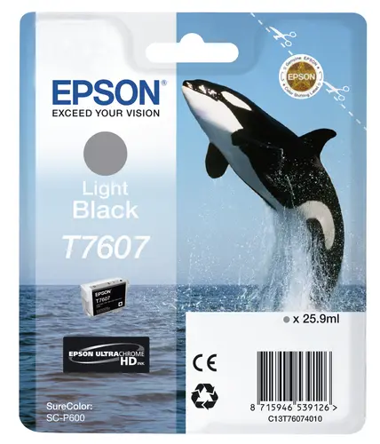 Epson T7607 Negro Light Cartucho De Tinta Pigmentada Generico - Reemplaza C13T76074010