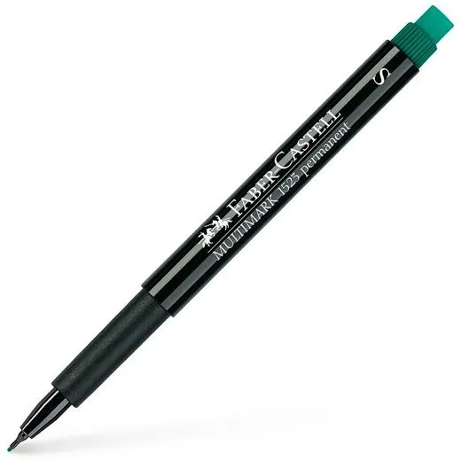 Faber Castell Rotulador Permanente Multifuncional Multimark S Con Goma Integrada Verde