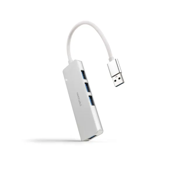 Nanocable Hub USB 3.0 4 Puertos 10cm Gris