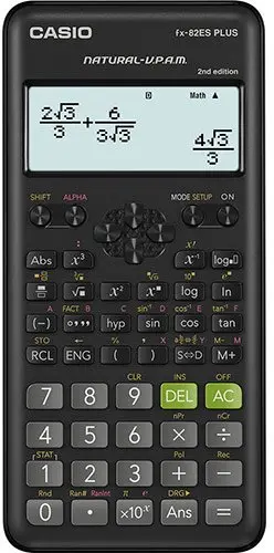 Casio FX-82ES PLUS-2 Calculadora Científica LCD 12 Dígitos, 252 Funciones, Color Negro