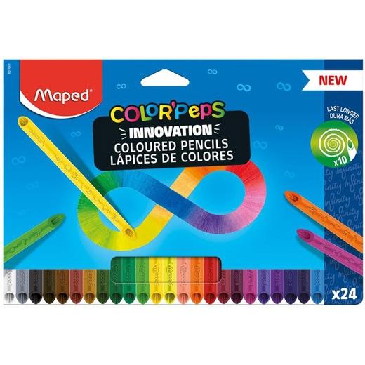 Maped Lápices De Colores Color´peps Infinity C/Surtidos Estuche 24 Ud
