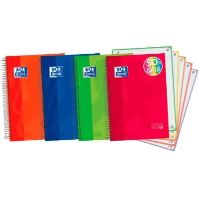 Oxford Cuaderno Classic Europeanbook A4+ 5X5 Microperforado 120H T/Extradura