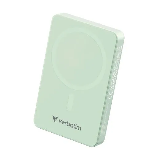 Verbatim Cargador Inalambrico Power Bank 10K Mah 1Xusb-C Verde