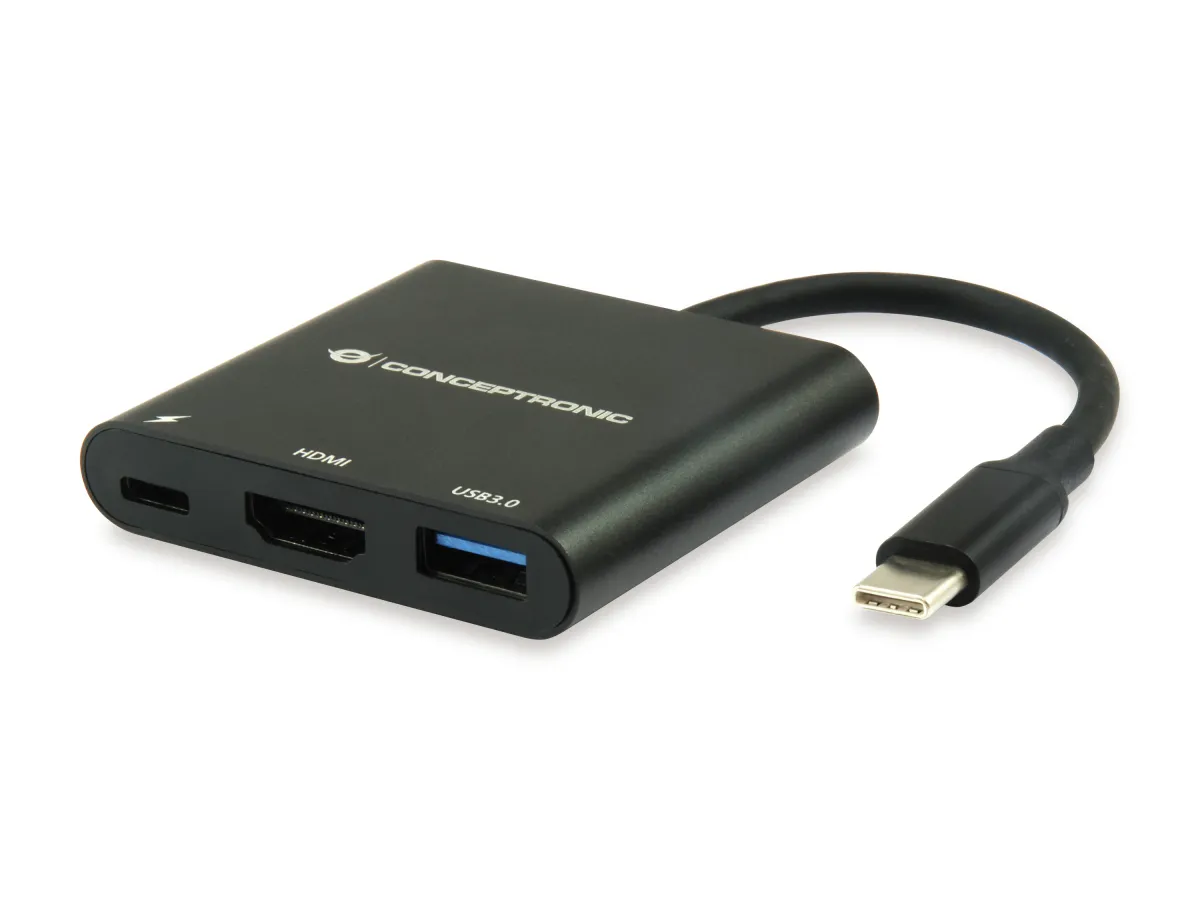 Docking Usb-C Conceptronic Donn01B - Hdmi, Usb-C Pd 60W Y Usb-A