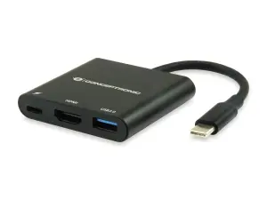 Docking USB-C Conceptronic DONN01B - HDMI, USB-C PD 60W y USB-A