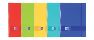 Oxford Carpeta A4 de Fundas Espiral 40 Fundas Tapa Plástica Opaca Color Vivos