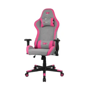 DRIFT DR90 PRO Silla Gaming PC Asiento Acolchado Gris Rosa